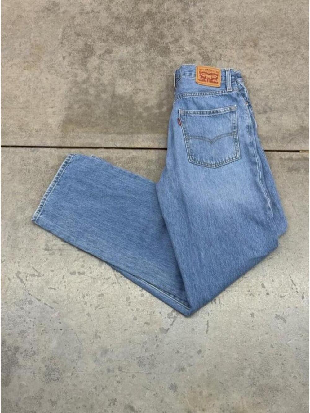 vintage levis 94 baggy dad faded blue relaxed baggy fit jeans 29 x 31 WOMENS